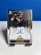 2023 Bowman Chrome #CPA-JRS Javier Rivas 1st Bowman Prospect Auto Pirates