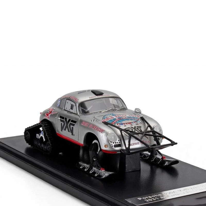 1956 PORSCHE 356A VALKYRIE RACING 2021 ANTARTICA ICE CHALLENGE PRATA ESCALA 1:43 - Imagem 4 de 4