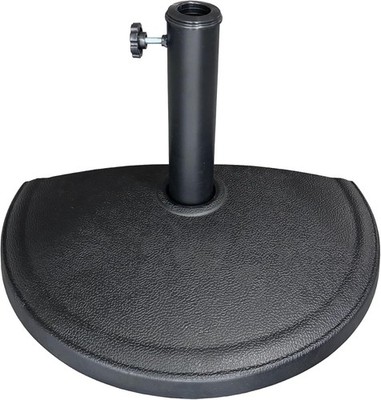 Half Round 20 lb Patio Umbrella Base Adjustable Umbrella Stand Posts up to 1.9in