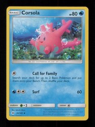 Corsola 36/149 Sun & Moon Base Set Uncommon