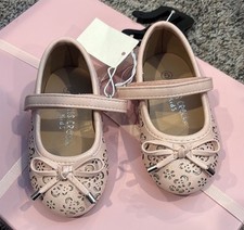 Pink butterfly Sparkle Falls Creek Toddler Girl Sandals Size 5 NWT Bow Easter