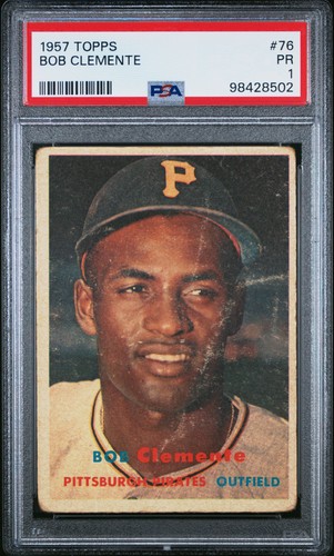 1957 TOPPS #76 BOB CLEMENTE PSA 1