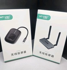 Wireless Type-C Video Transmitter and Receiver 1080P 1 in 2 Out MT-VIKI 165ft