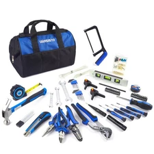 174-Piece Premium Tool Kit, Household Repairing Tool Set with 14 Inch Large M...