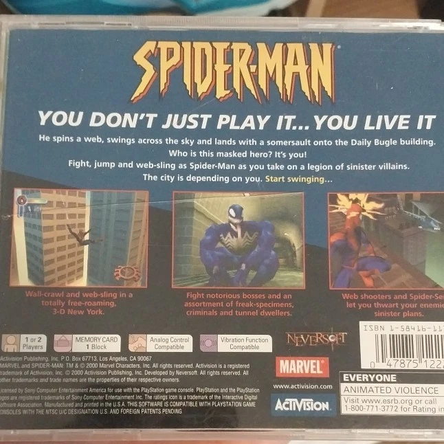 Preços baixos em Sony Playstation 1 Spider-man Video Games | eBay