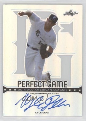 2014 Leaf Metal Draft Perfect Game Auto Kyle Dean #PGM-KD1 Auto