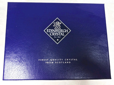Boxed Edinburgh Kristall Brandy Ballongläser 2er Set geschliffen Kristall
