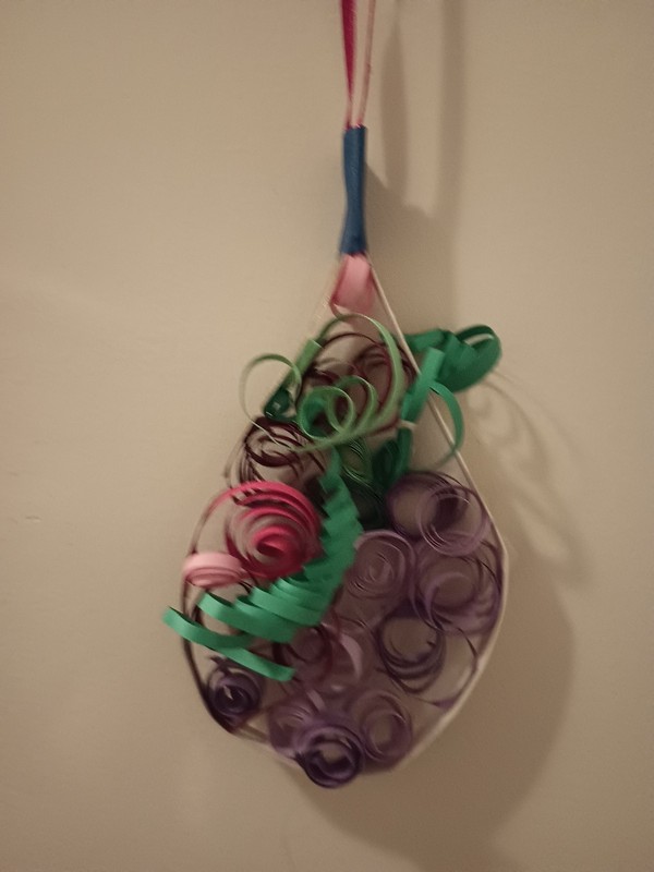 A Fine Vintage Quilled Ornament