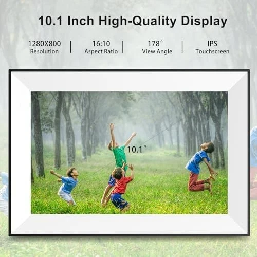 Marco de fotos digital grande WiFi marco de fotos digital, 10,1 pulgadas Foto 2 de 4