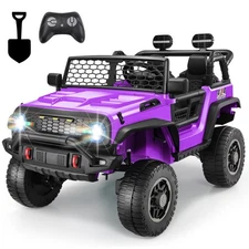 24V Kids Electric Ride on Truck 20 Inch Wide Seat with Remote Battery Power Car