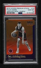 2019 NBA Hoops Premium Stock Arriving Now Purple Tyler Herro PSA 10 GEM MT 00ur