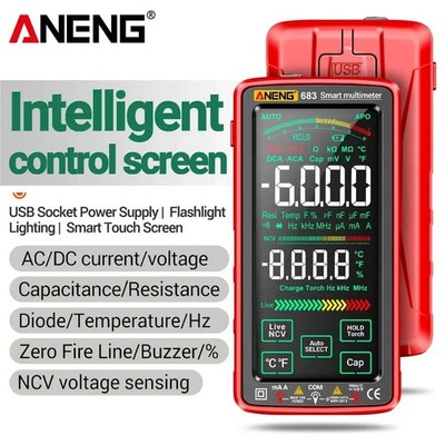ANENG 683 Smart Multimeter Tester High-end Touch Rechargeable 6000 Counts Multim