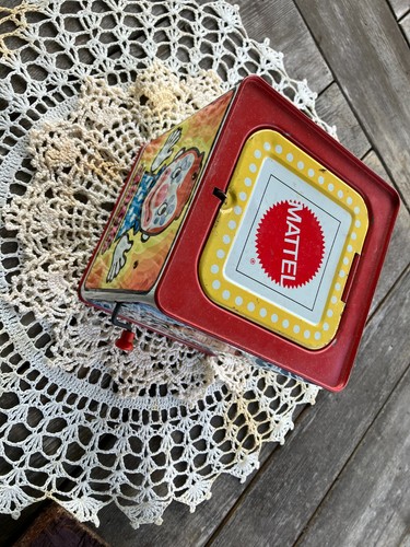 1971 Mattel Jack In The Music Box Great Display Piece! WORKS PERFECTLY