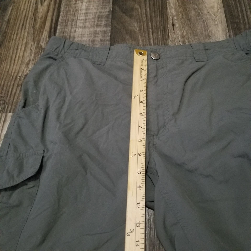 Pantalones Cortos Columbia PFG Para Hombres 36x30 Multi Bolsillo Carga Verde Pesca Deportes al Aire Libre Foto 4 de 4