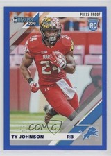 2019 Panini Donruss Rookies Press Proof Blue Ty Johnson #295 09wc