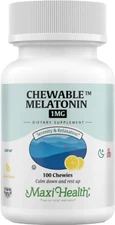 Maxi Health Chewable Melatonin 1 mg Lemon Flavor - 100 Chewable Tablets