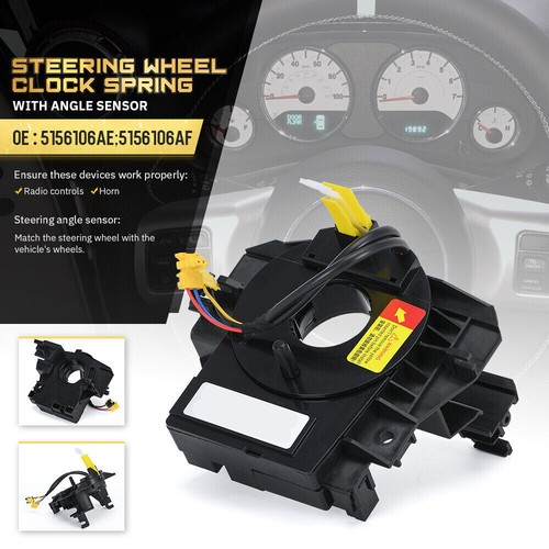 1PC Clock Spring For Jeep Wrangler JK 2007-2018 With Angle Sensor Steering Wheel