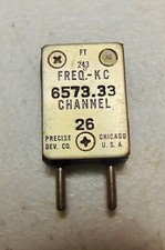 6573.33 KC Military Ham FT-243 Radio Vintage Quartz Crystal