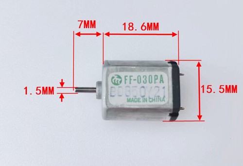 MABUCHI FF-030PA/FF-030PN DC3V-6V High Speed Mini 15mm Mute 030 Motor Car AV Toy - Picture 2 of 17