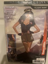 New Dreamgirl Convertible Flight Risk Pilot Captain Costume Adult Size XL