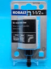 Kobalt 1-1/2 Inch Bi-Metal Arbored Hole Saw - 777735 New