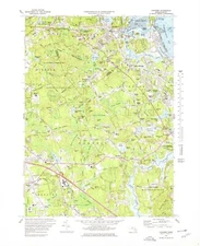 Cohasset, MA - 1974 USGS Topographic Map – Premium Matte Print – Historic Mass