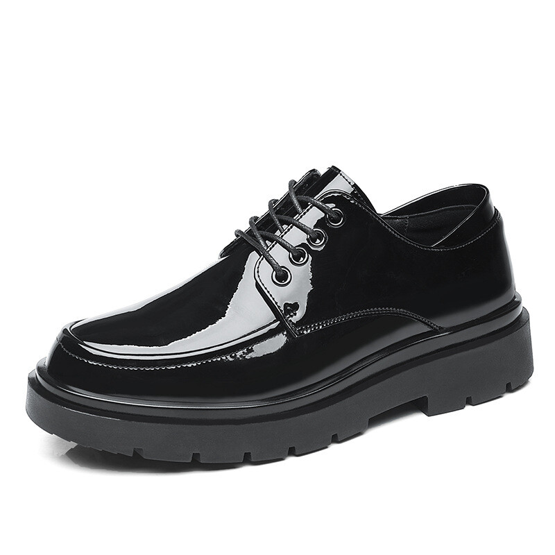 Fashion Mens Business Formal Lace Up British Style Patent