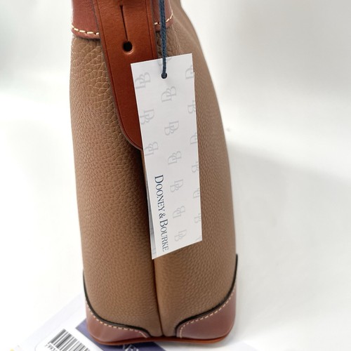 Dooney & Bourke Hobo Shoulder Bag In Caramel Pebble Grain Leather Zip Closure - Bild 7 von 9