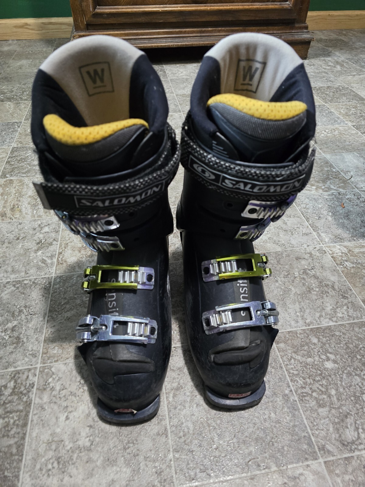 Scarponi da sci da discesa Salomon Xwave 8.0 Sensifit US DONNA 8 Nero