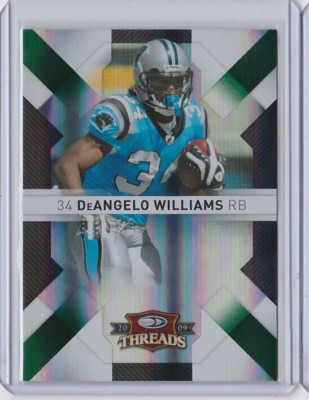 2009 Donruss Threads DeANGELO WILLIAMS Carolina Panthers BLue #'d /100