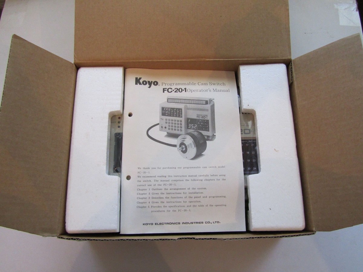 KOYO FC-20P PROGRAMMER & FC-20-1 PROGRAMMABLE CAM SWITCH UNUSED