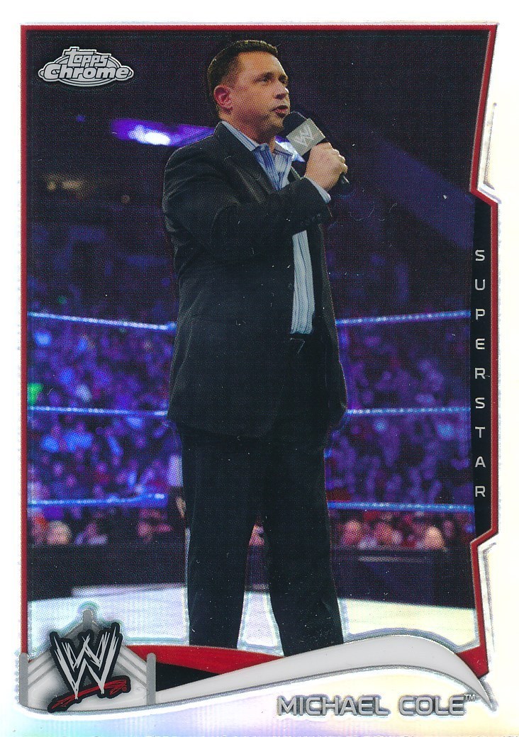 #32 MICHAEL COLE 2014 Topps Chrome WWE REFRACTOR