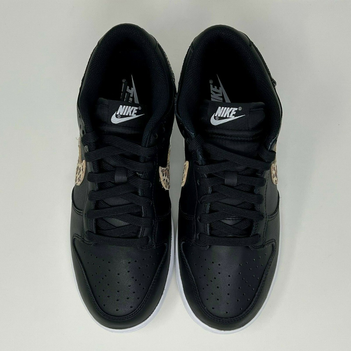 Nike W Dunk Low SE Primal Black Leopard Animal Swoosh