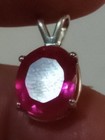 EARTHMINED CERTIFIED GEM TESTED HEATED PINK SAPPHIRE 8.47 CT 925S. PENDANT&CHAIN — photo 7