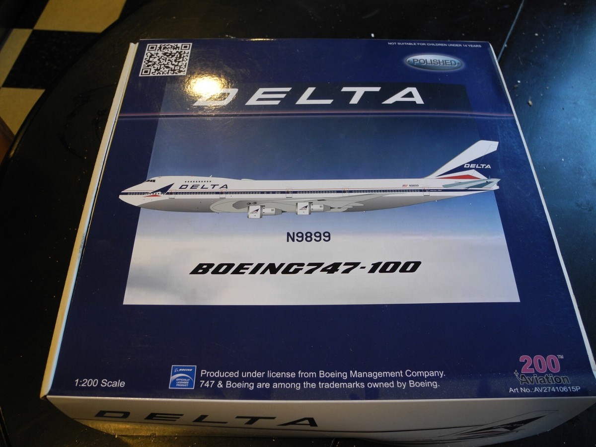 COLLECTOR's FIND! Gorgeous! 1:200 Boeing 747 DELTA, 1:200