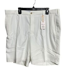 New Mens Peter Millar Salem Performance Shorts in White