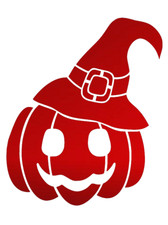 PUMPKIN WITCH HAT 2 Stencil Halloween Carving 8 x 10 Reusable Sheet S770