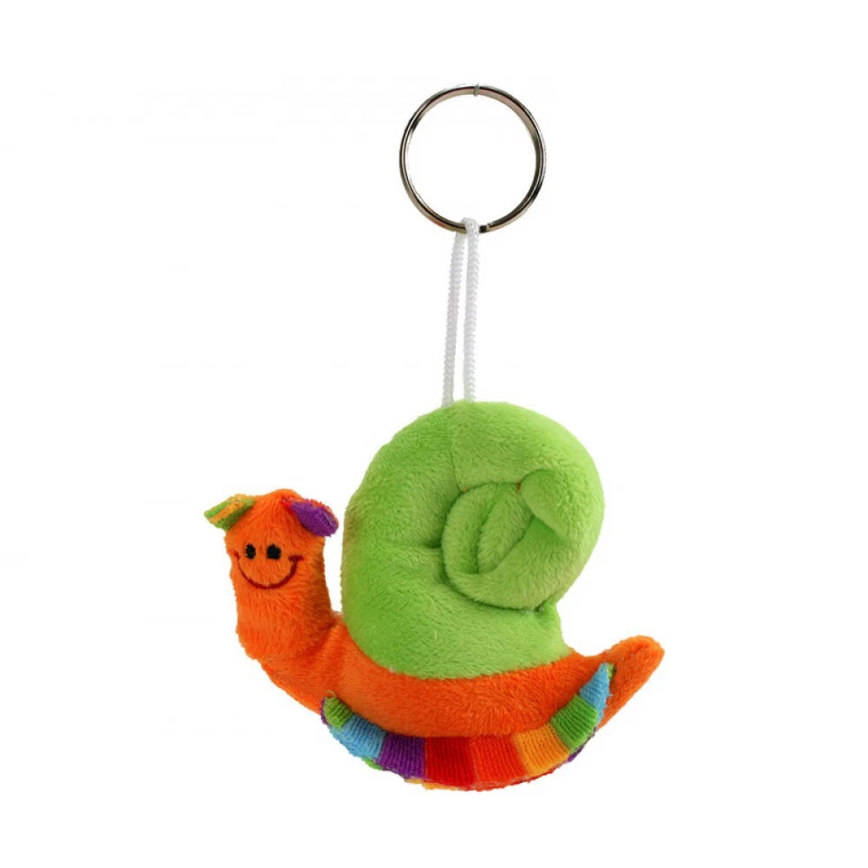 ESCHA Schnecke Schlüsselanhänger Plüsch Anhänger Glücksbringer Taschenanhänger ♥
