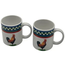 International Tableworks Bob Timberlake Ella's Rooster 106 Mug Set of 2