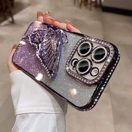 For Samsung Galaxy S25 Ultra S23 S24 Plus Glitter Diamond Rhinestone Stand Case - Picture 10 of 20