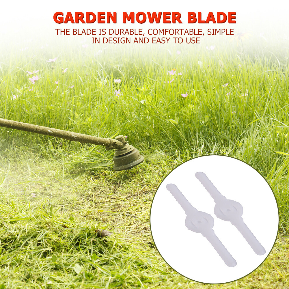 10pcs Plastic Electric Lawn Mower Replacement Blade Grass Cutting