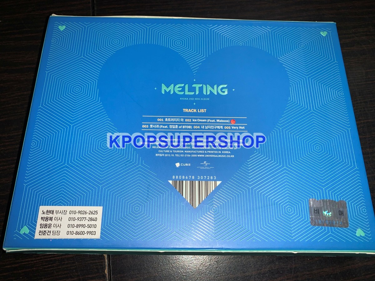 Hyuna 2nd Mini Album Melting Photobook CD Good Box Damage 4Minute