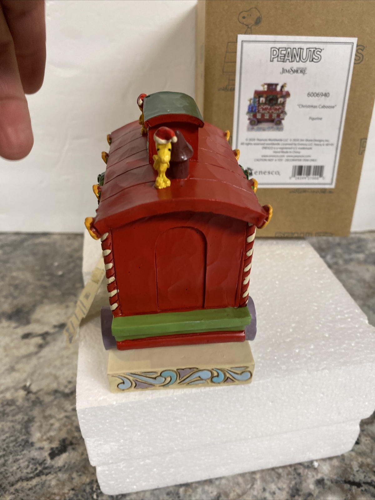 Jim Shore PEANUTS CHRISTMAS CABOOSE 6006940 Train Woodstock NIB