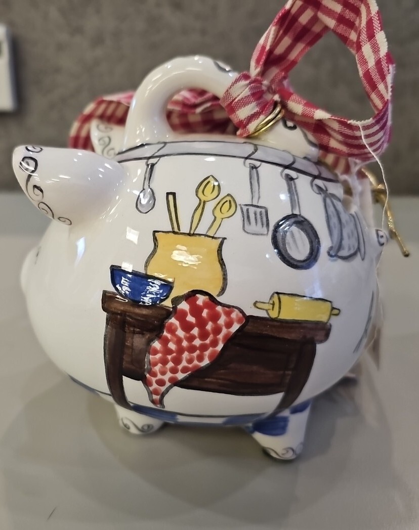 PIGGY BANK EXPRESS Hand Painted Pig Piggy Bank eBay