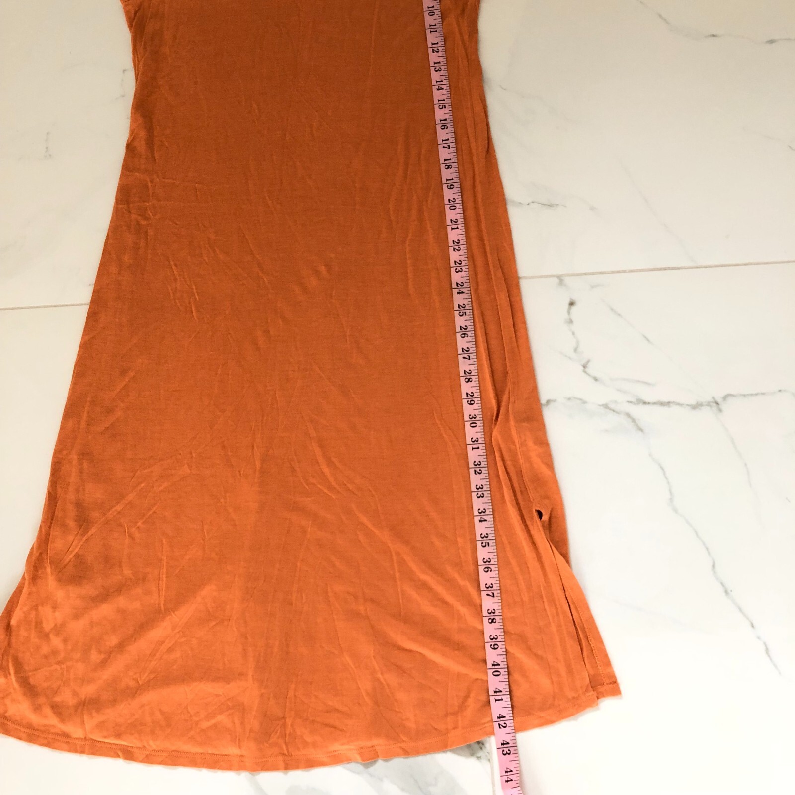 Soft Surroundings Women Orange Lining Basic Maxi … - image 8