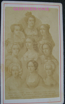 Pcv519 - Photo CDV Ascendance De La Comtesse De Paris D'après Un Dessin
