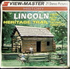 Lincoln Heritage Trail 3d View-Master 3 Reel Packet NEW SEALED