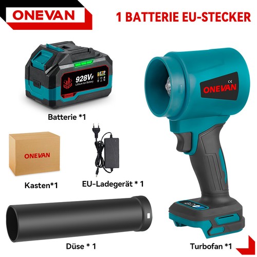 Akku Bläser Turbogebläse Turbo Bürstenloser Luftgebläse Gebläse für Makita 18V - Bild 21 von 21