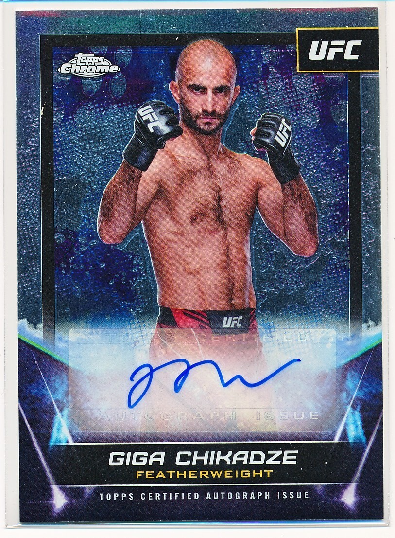 GIGA CHIKADZE 2024 TOPPS CHROME UFC SIGNATURE CARD AUTOGRAPH AUTO #FNA ...