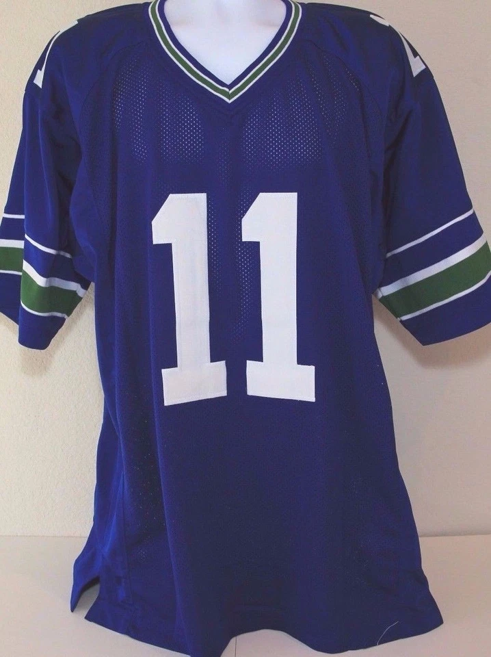 珀西·哈文 西雅图海鹰队 '12th Man' 亲笔签名 NFL 球衣 签名 JSA 正品证书 — 第 2/4 张图片